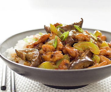 Sichuan stir-fried pork in garlic sauce