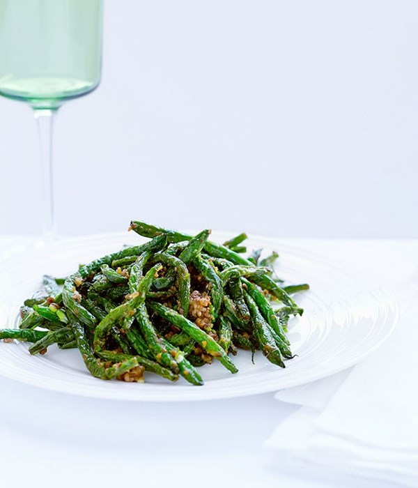 Sichuan-style green beans with pork