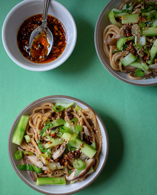 Sichuan-style peanut noodles