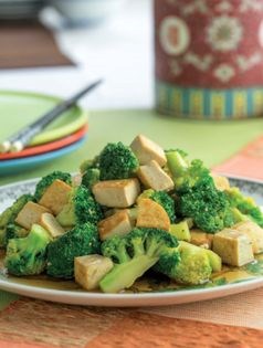 Sichuan tofu with broccoli