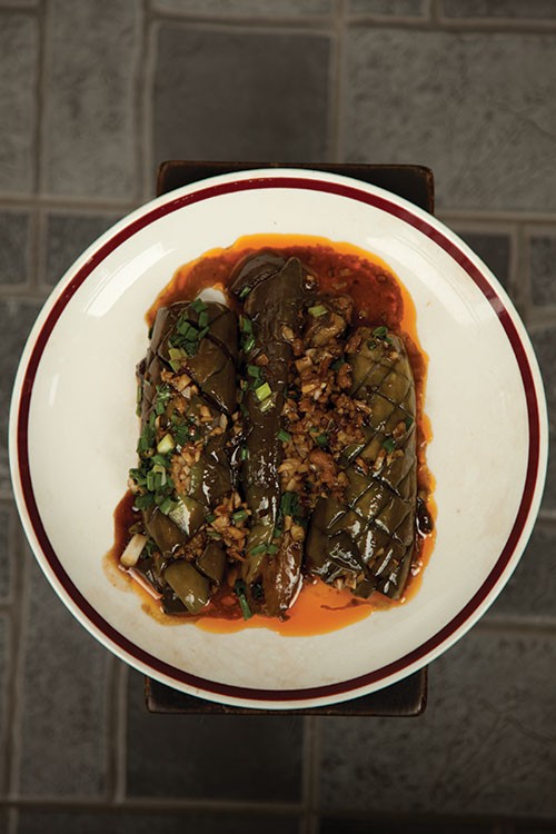 Sichuanese fried eggplant (Yu xiang qie zi)