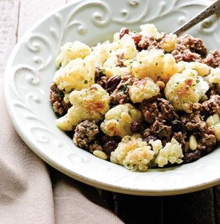 Sicilian cauliflower with beef