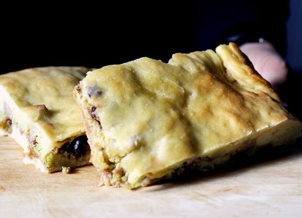Sicilian cheese pie (Scacciata Catanese)