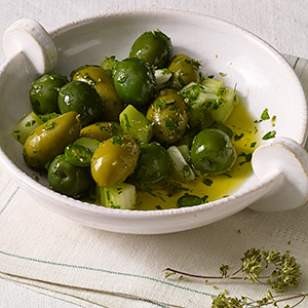 Sicilian marinated olives