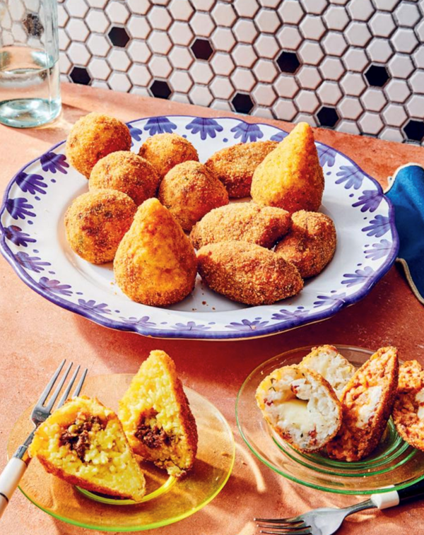 Sicilian rice balls (Arancine Siciliana)