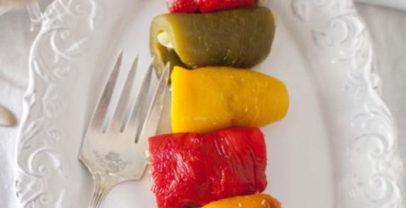 Sicilian rolled peppers (Peperoni arrotolati e ripieni)
