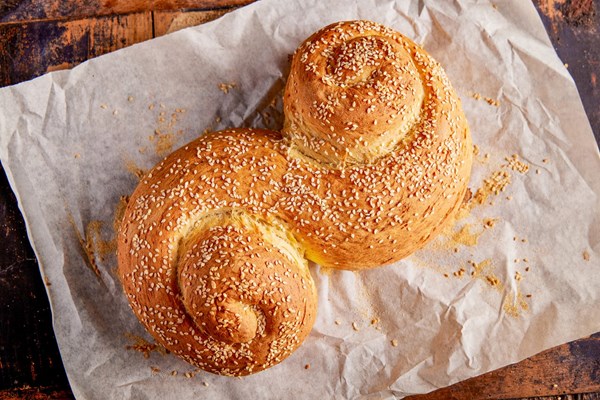 Sicilian semolina and sesame bread (Pane Siciliano)