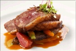 Sicilian spiced duck breast with preserved orange
