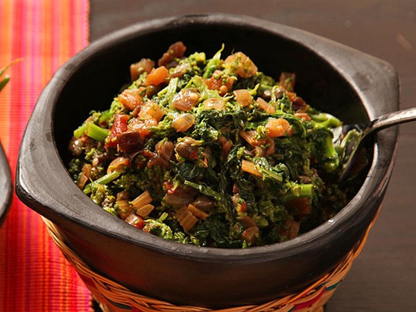 Sicilian-style broccoli rabe with eggplant and capers