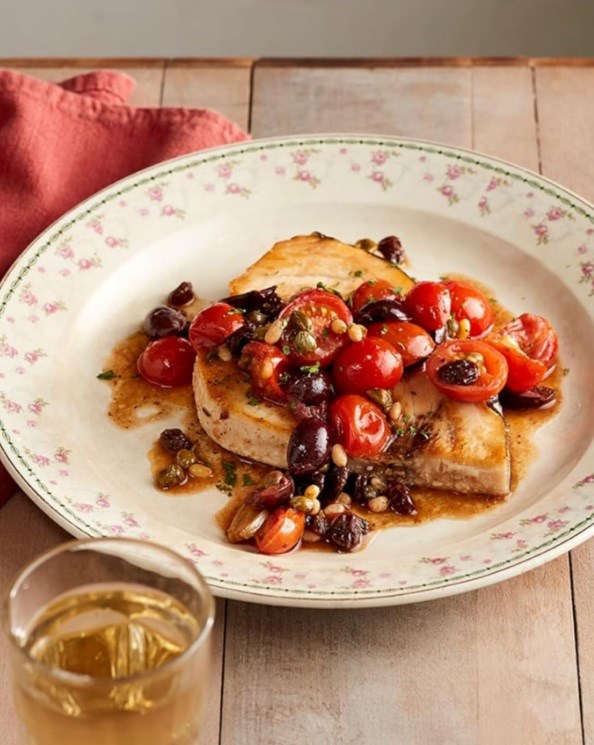 Sicilian swordfish steaks (Pesce spada alla Siciliana)