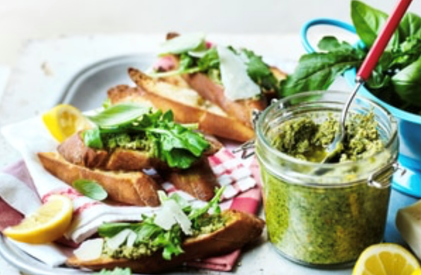 Sicilian tapenade crostini
