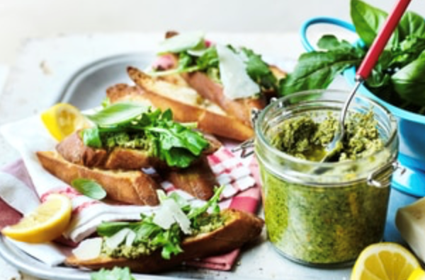 Sicilian tapenade crostini