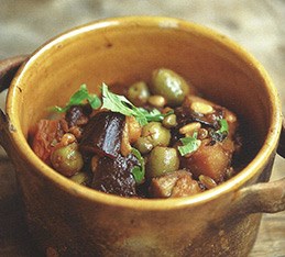 Sicilian vegetable stew (Caponata Siciliana) [Antonio Carluccio]