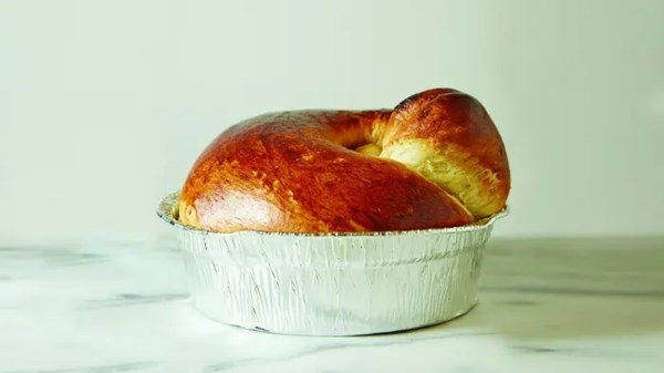 Silan (date honey) stuffed challah with cardamom