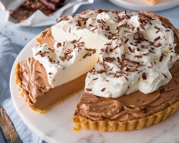 Silky chocolate tart