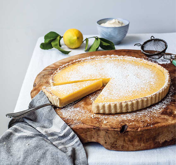 Silky lemon tart