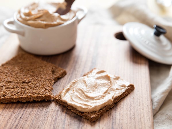 Silky-smooth vegetarian pâté with roasted cauliflower and pecans