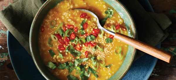 Silky squash rice porridge 