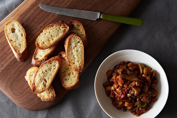 Silky sweet & sour eggplant caponata