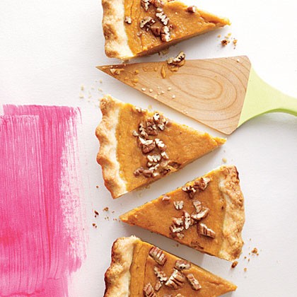 Silky sweet potato and pecan pie