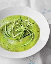 Silky zucchini soup