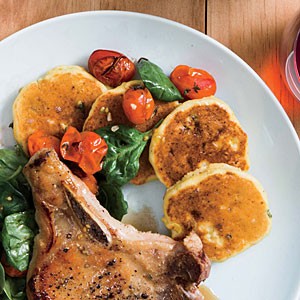 Silver dollar corn cakes