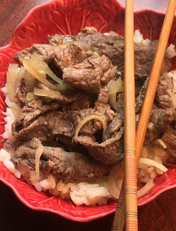 Simmered beef