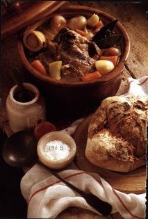 Simmered beef stew (Pot au feu)