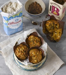 Simnel muffins
