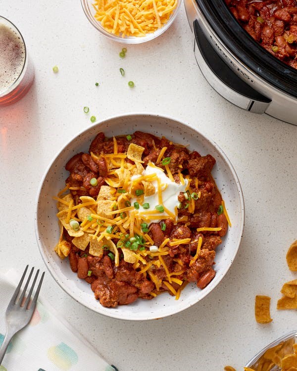 Simple & tasty slow cooker chili