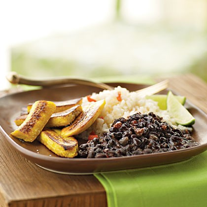 Simple black beans (Caraotas negras)