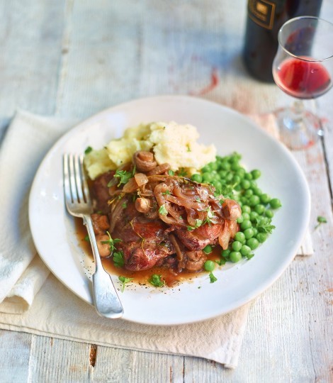 Simple coq au vin