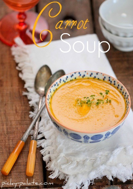 Simple creamy carrot soup
