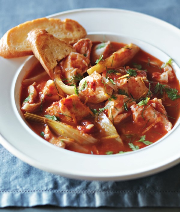 Simple fish bouillabaisse
