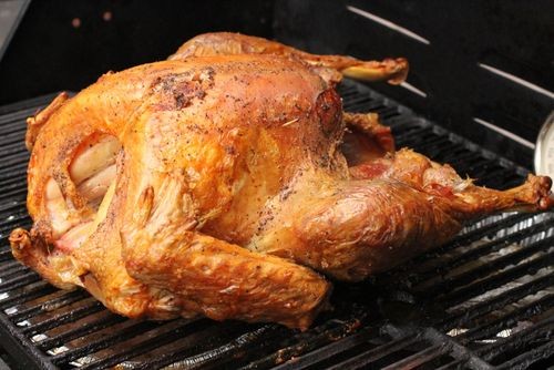 Simple grill-roasted turkey