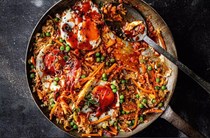 Simple kimchi & carrot fried rice