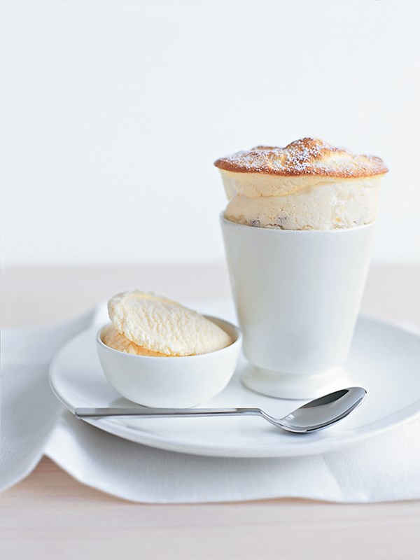 Simple passionfruit soufflé