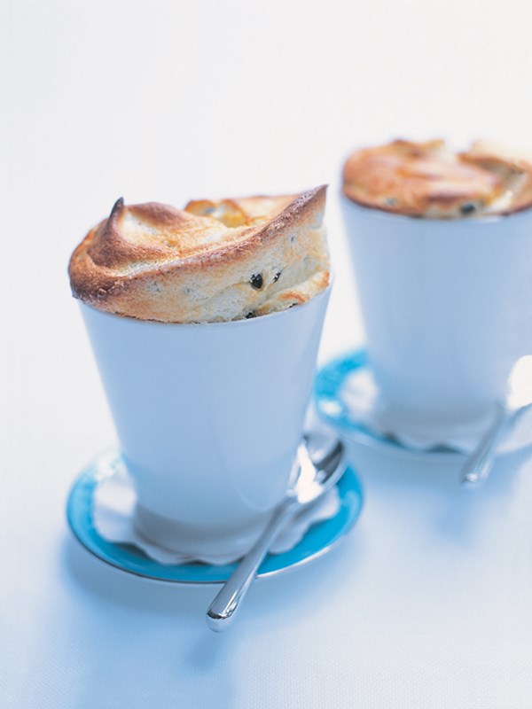 Simple passionfruit souffles