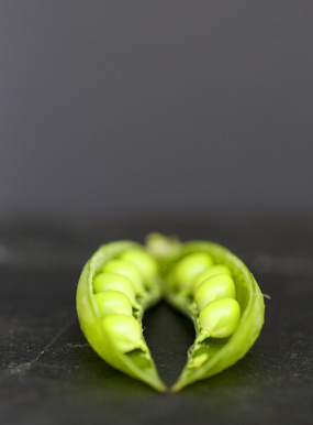 Simple, perfect peas with butter and salt