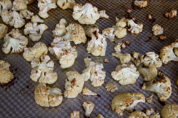 Simple roasted cauliflower