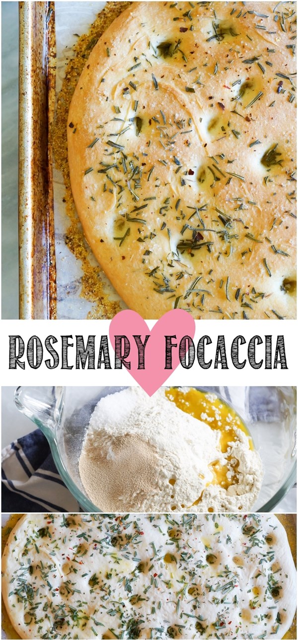 Simple rosemary focaccia