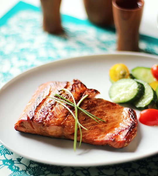 Simple salmon teriyaki