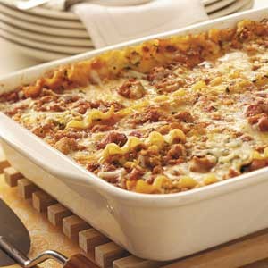 Simple sausage lasagna 