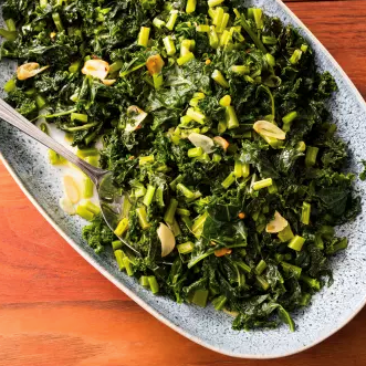 Simple sautéed kale