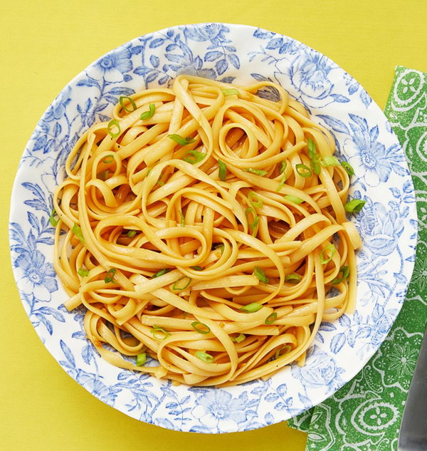 Simple sesame noodles with shrimp
