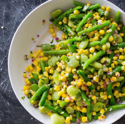 Simple succotash salad