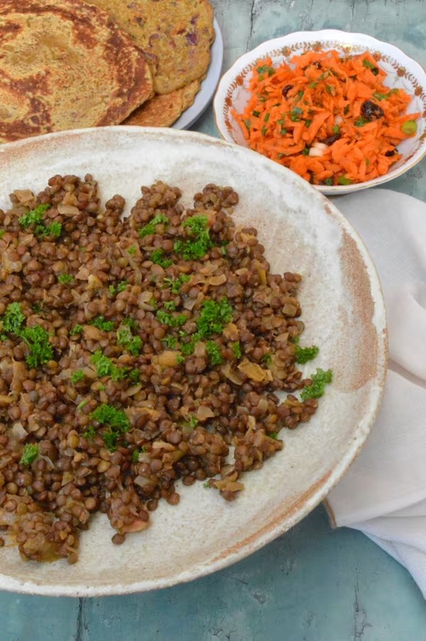 Simple vegan mince: made with lentils