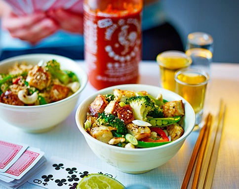Simple veggie & tofu stir-fry