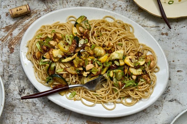 Simply sautéed zucchini
