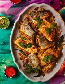 Sindhi fish pulao (Sindhi machhi jo pulao)